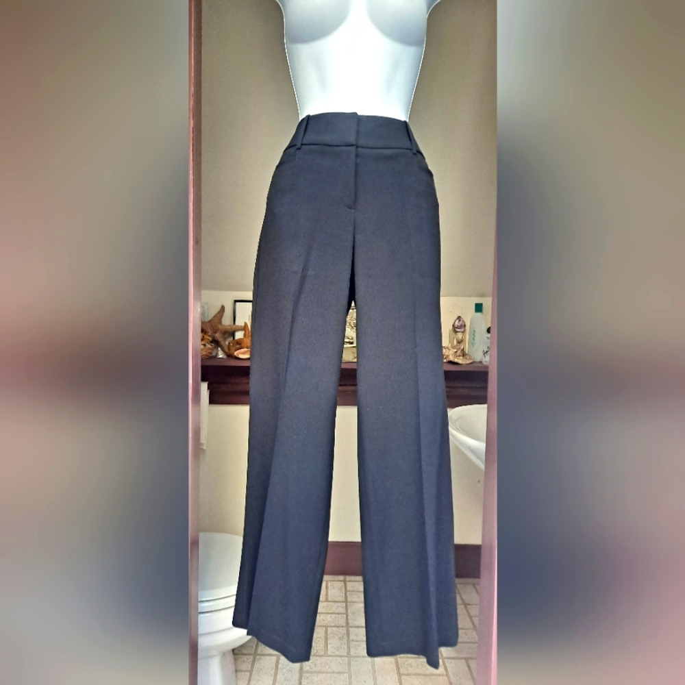 APOSTROPHE PETITE Traditional Black Dress Pants Pockets Belt Loops 2P